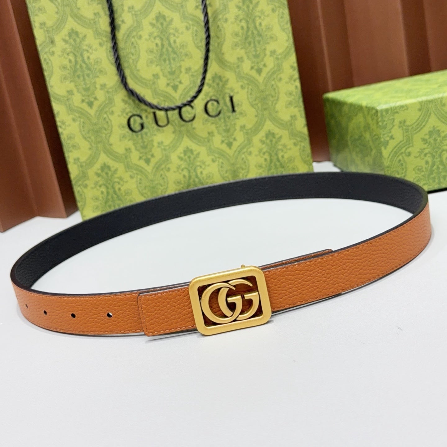 Gucci Belt 2.5cm Grain Cowhide 213030