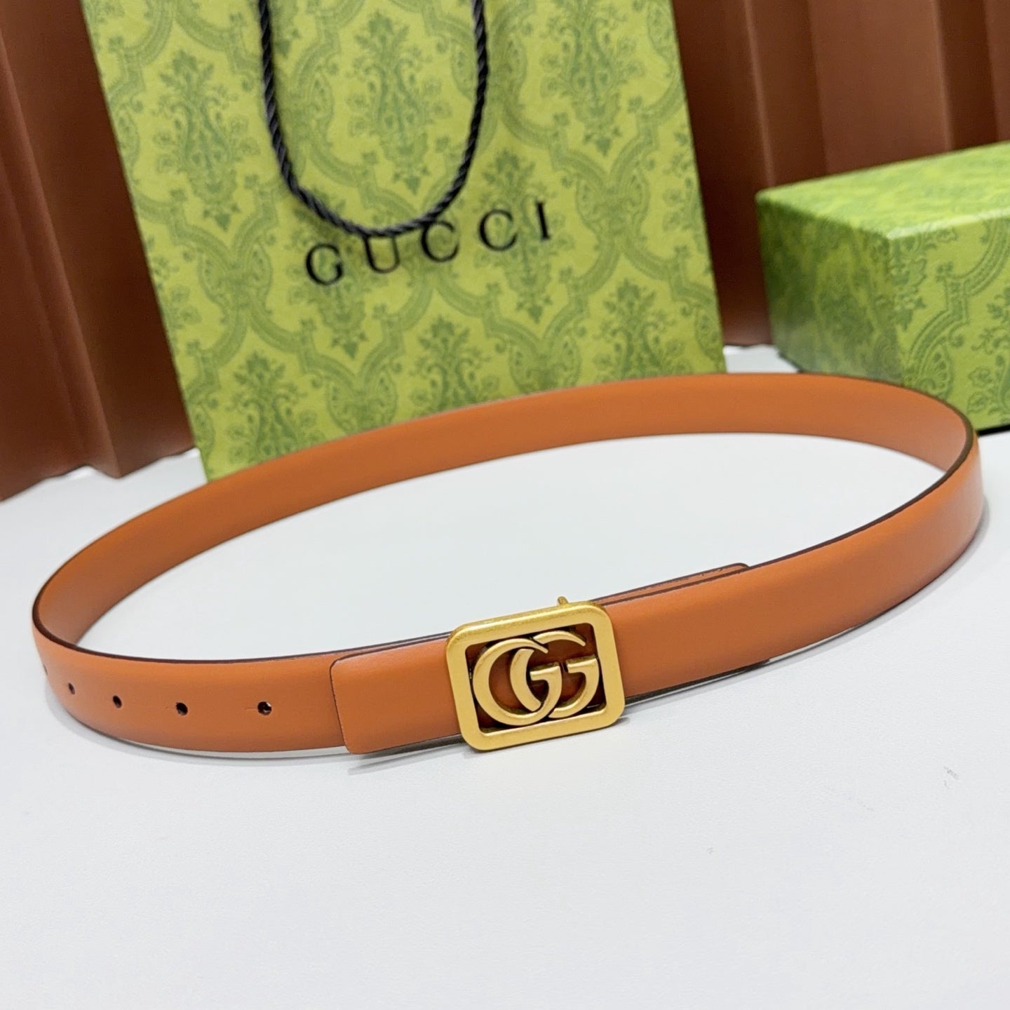 Gucci Belt 2.5cm Grain Cowhide 213030
